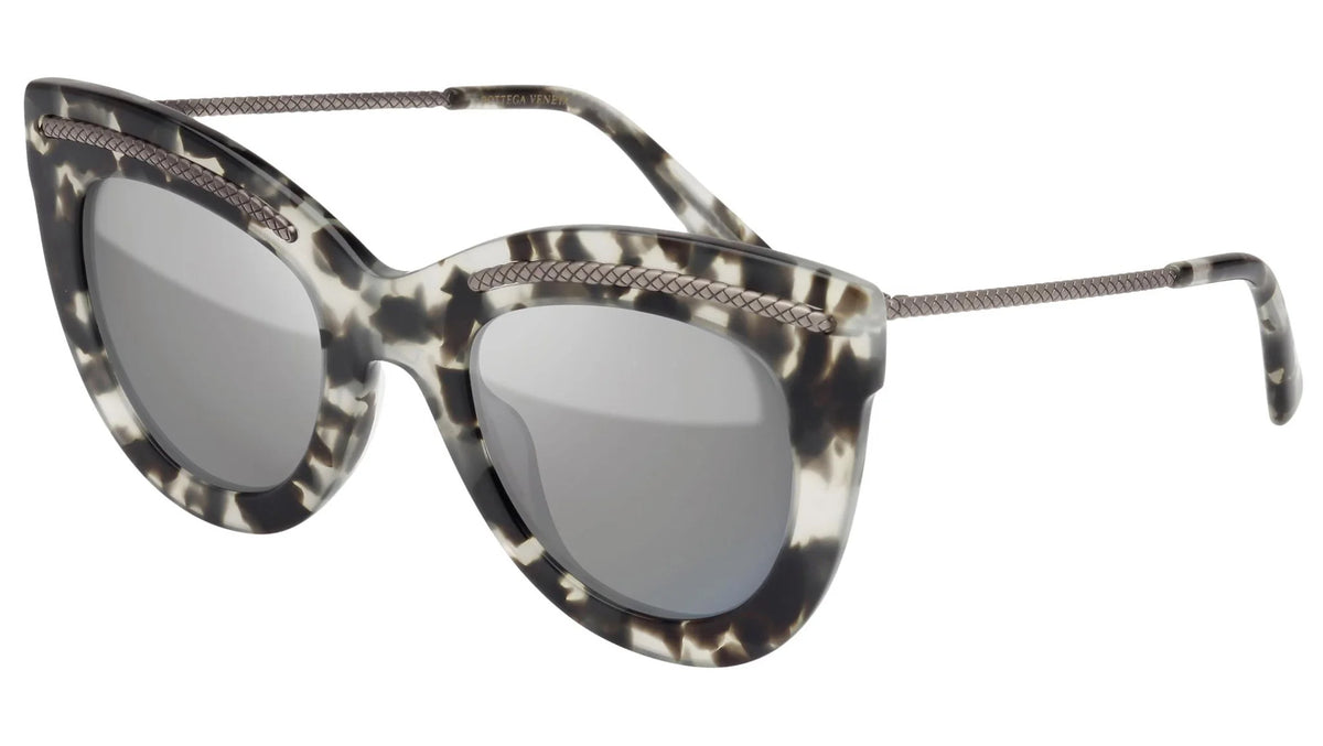 Bottega Veneta White Havana Sunglasses