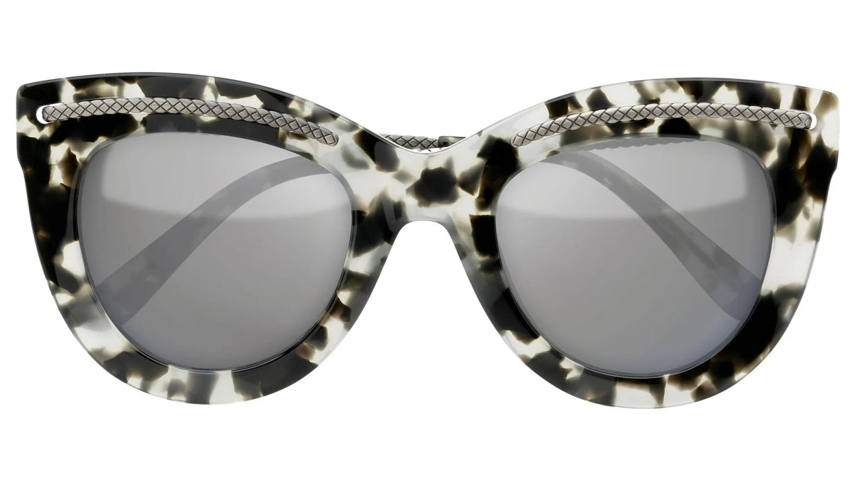 Bottega Veneta White Havana Sunglasses