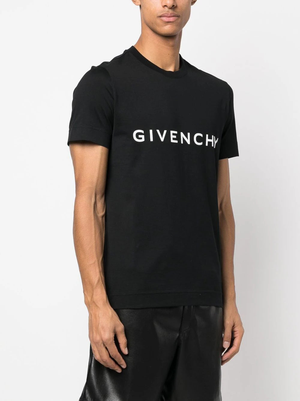 Givenchy Black Logo-Print T-Shirt