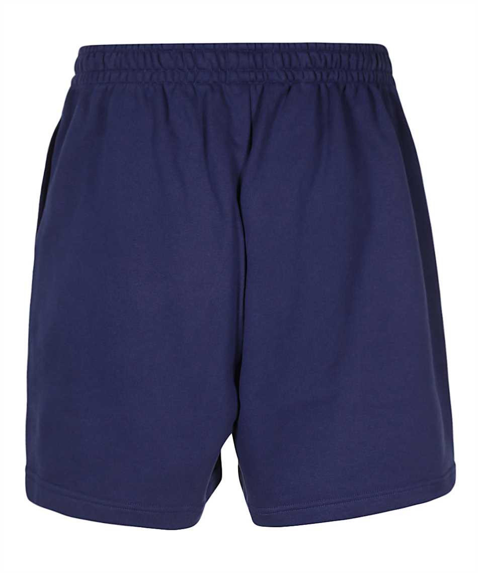 Balenciaga Blue Man Print Cotton Shorts