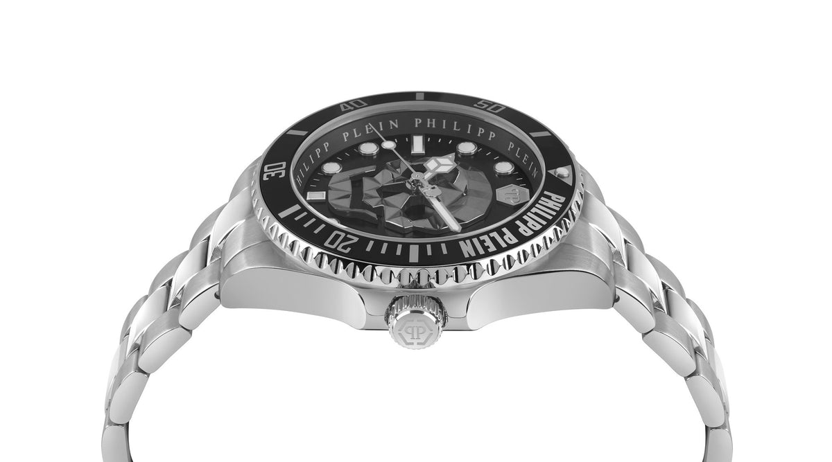 Philipp Plein Silver The $kull Watch