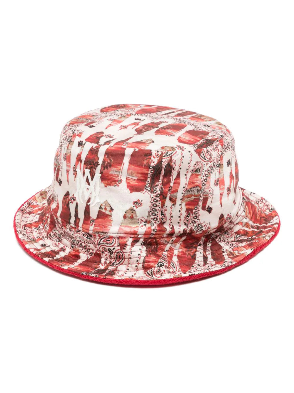 Amiri Red Bucket Hat