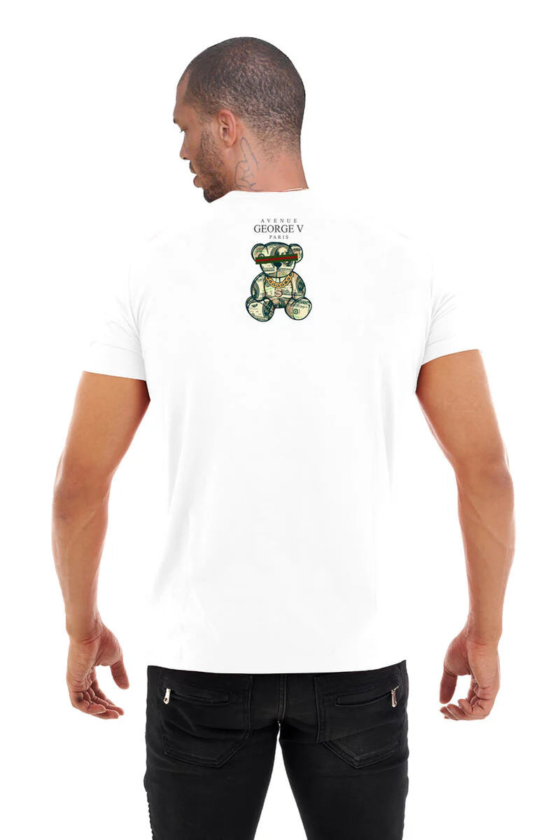 White Cash Bear T-Shirt