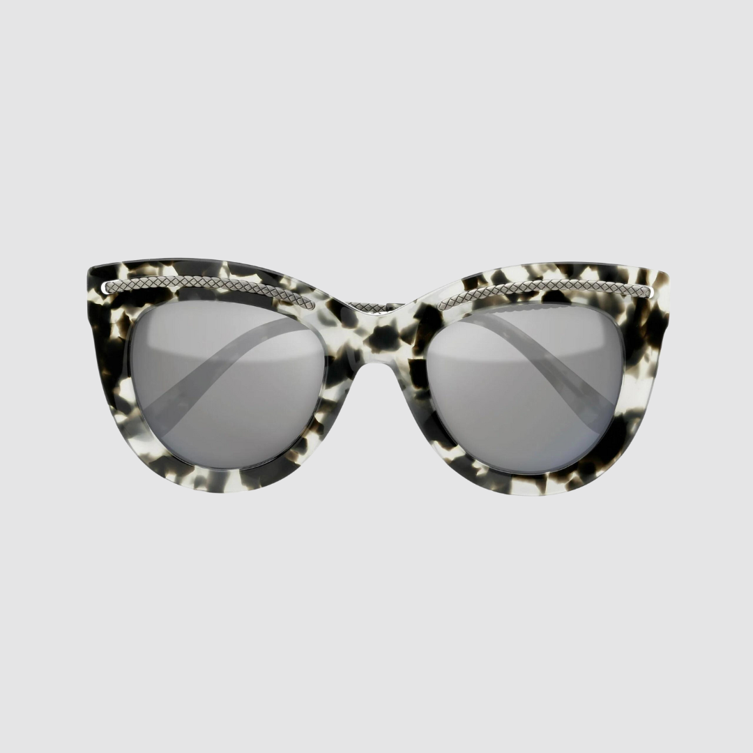 Bottega Veneta White Havana Sunglasses