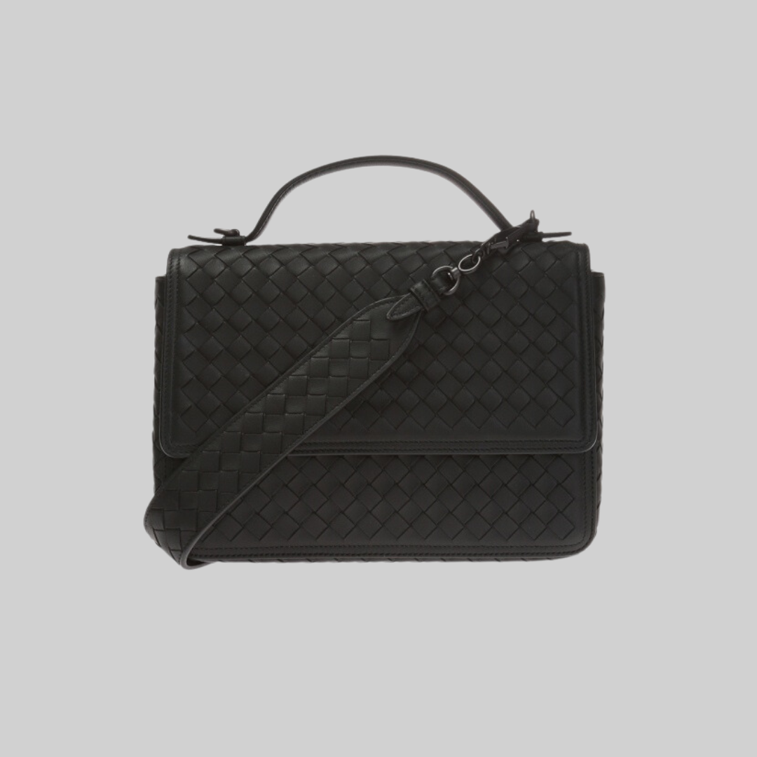 Bottega Veneta Black Alumna Shoulder Bag