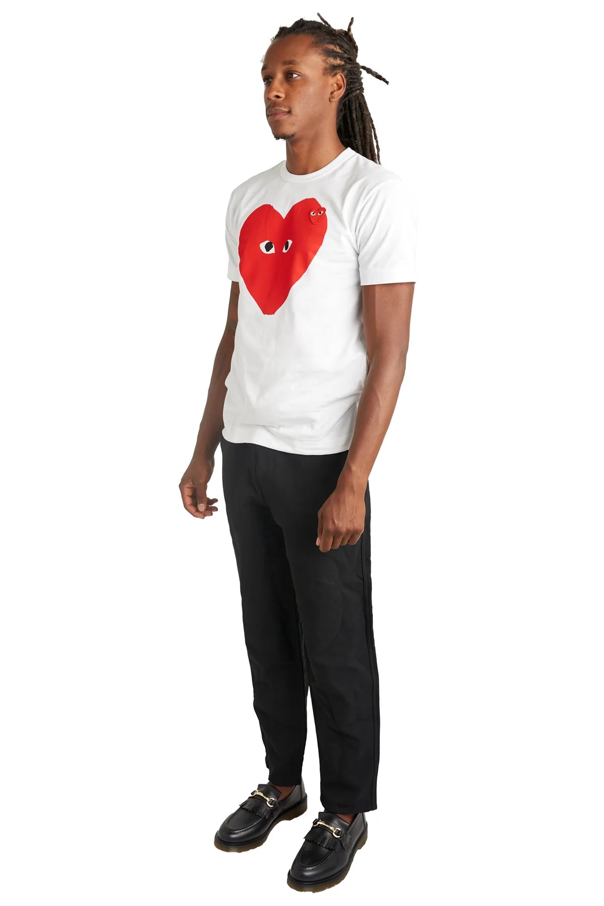 Comme Des Garçons PLAY White T-Shirt 