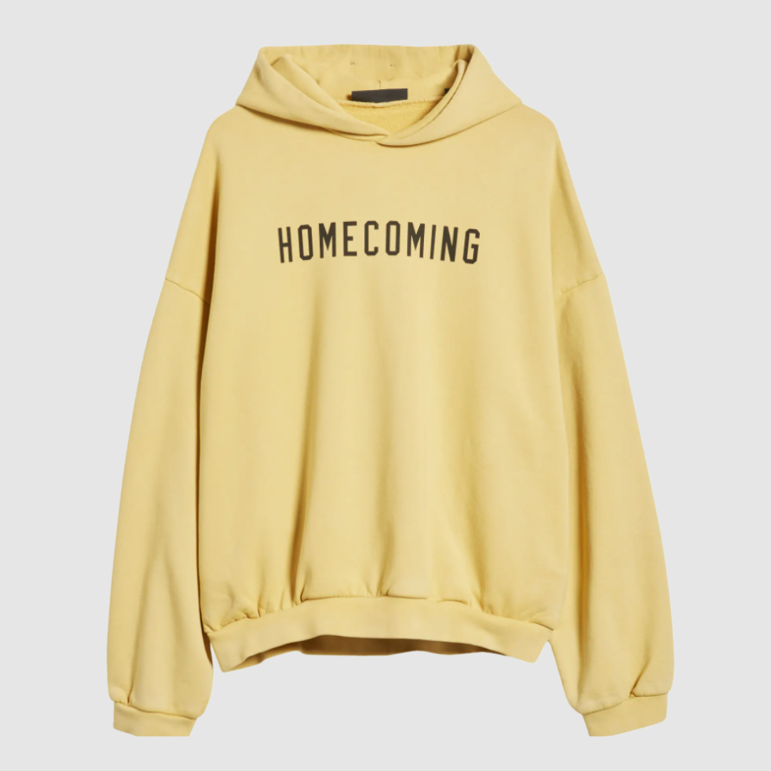 Essentials Fear of God Yellow Homecoming Hoodie