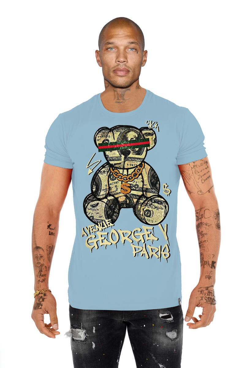 Avenue George Bear Print T-Shirt