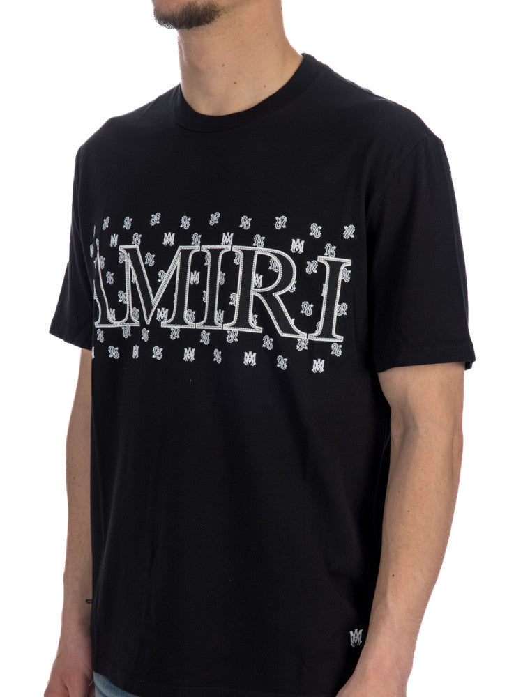 Amiri Black Paisley Print T-Shirt