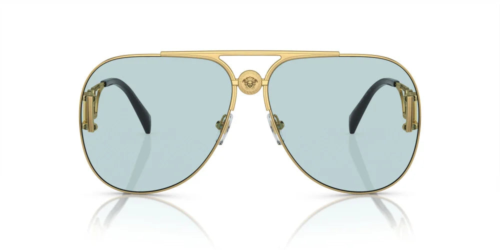 Versace Gold Light Blue Sunglasses