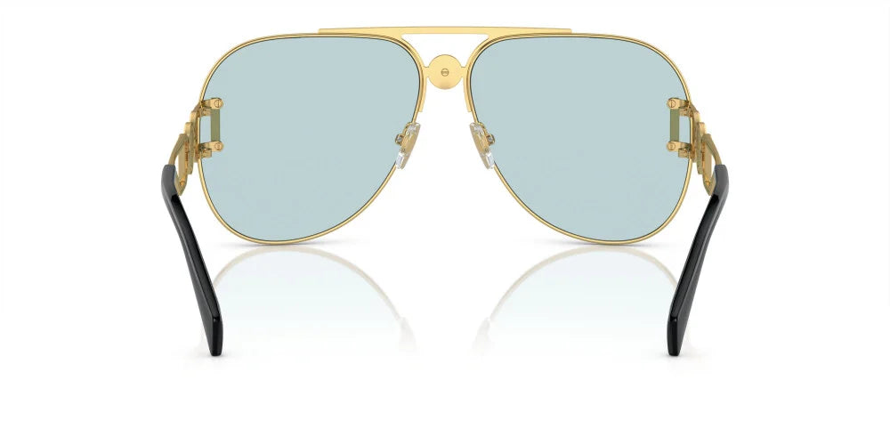 Versace Gold Light Blue Sunglasses