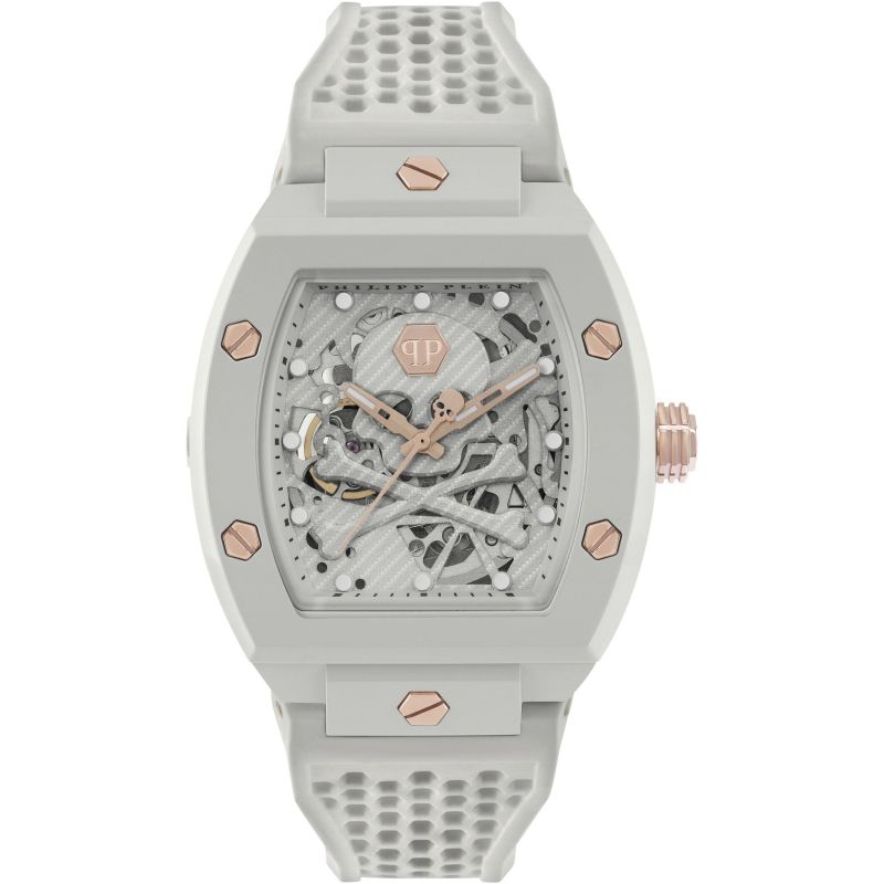 Philipp Plain White The Skeleton Eco-Ceramic Watch