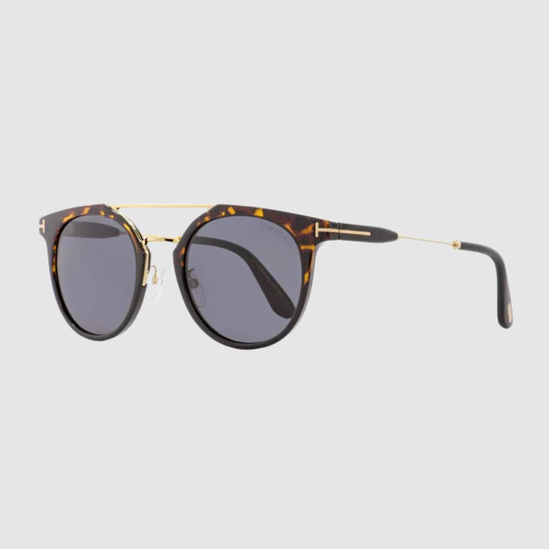 Tom Ford Havana Oval Sunglasses