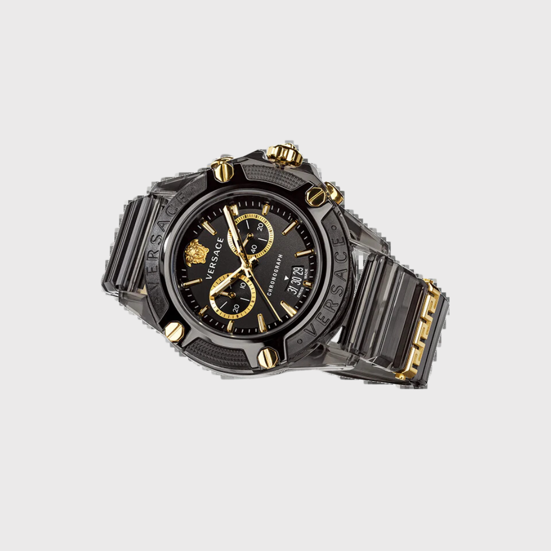 Versace Black Icon Active Chronograph Watch