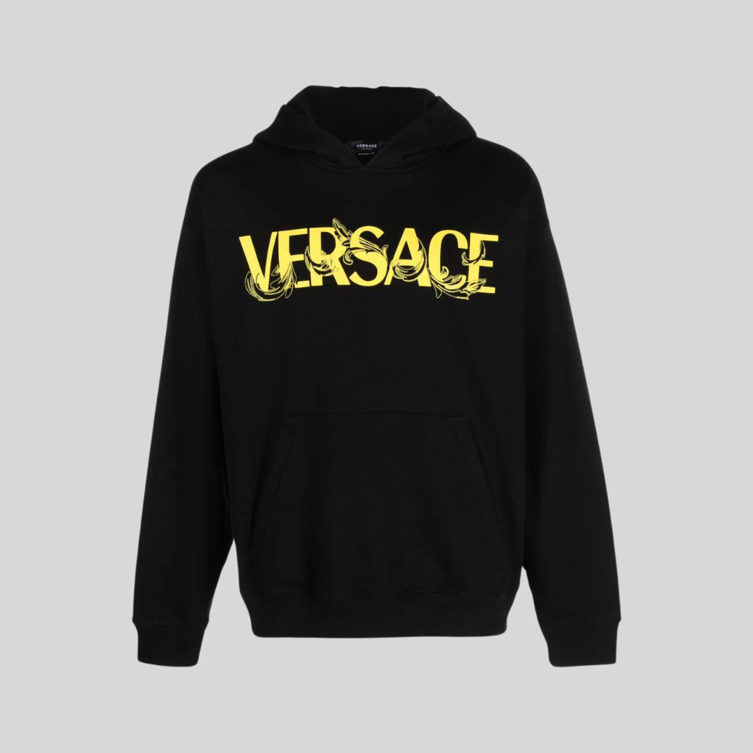 Versace Black Cotton Hoodie