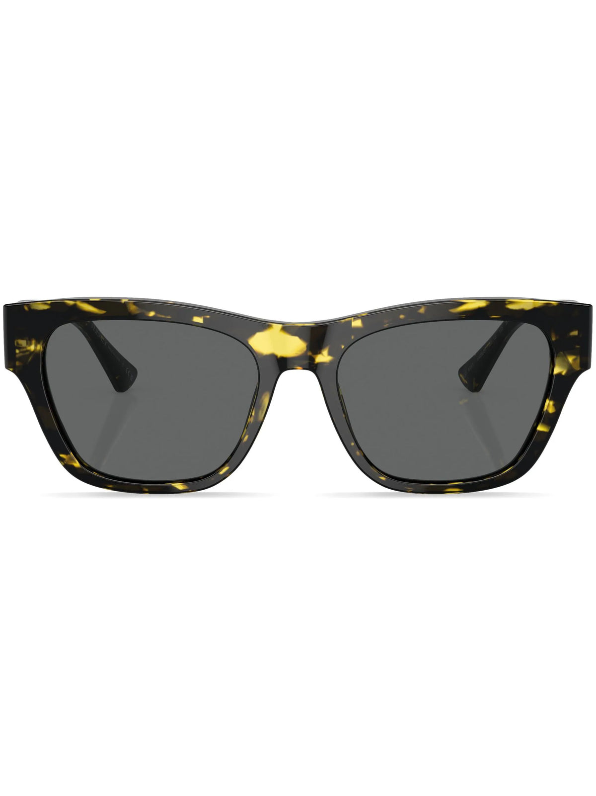 Versace Black Rectangle-Frame Sunglasses