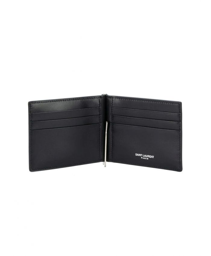 Yves Saint Laurent Black Monogram Wallet