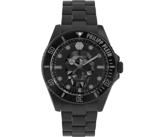 Philipp Plein Black The $kull Watch