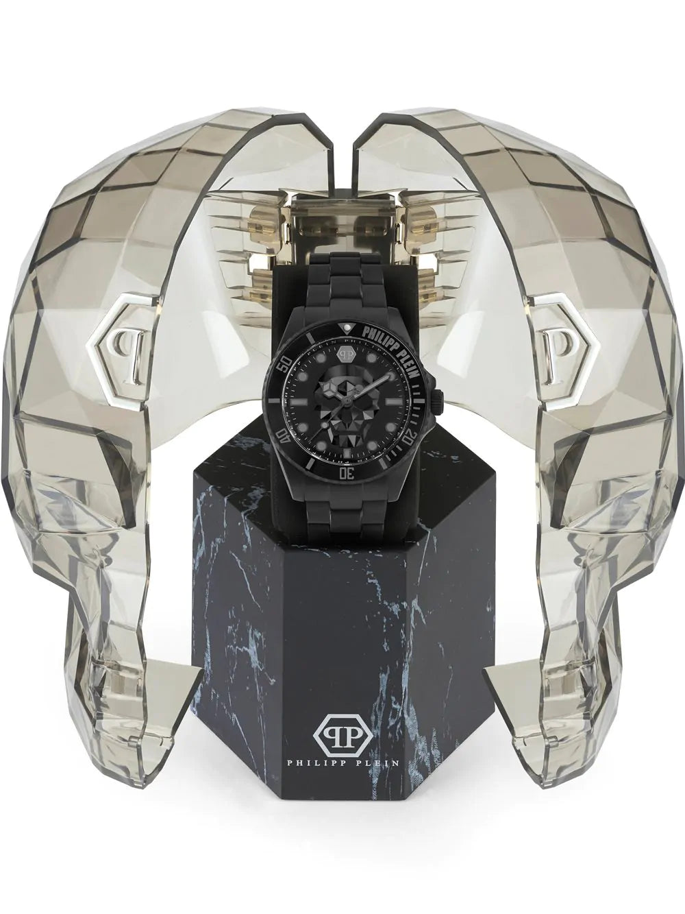 Philipp Plein Black The $kull Watch