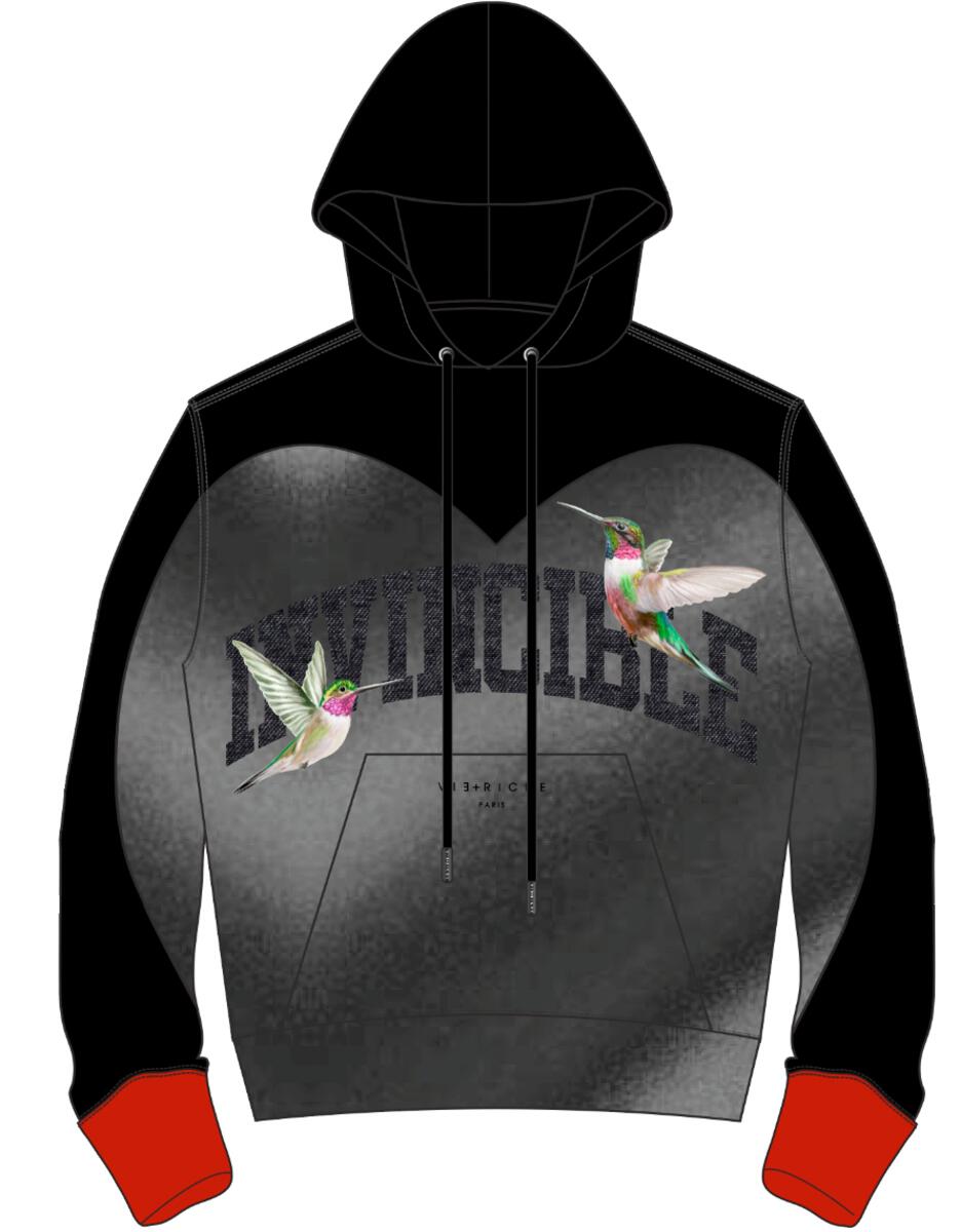 Black Humming Bird Hoodie