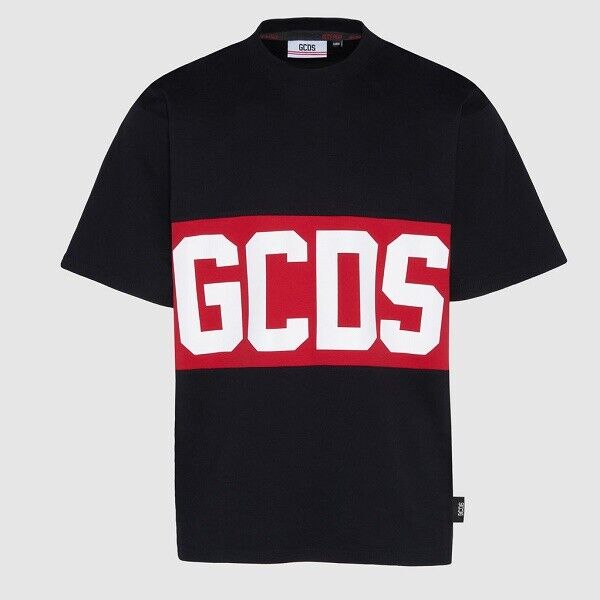 GCDS Black Band Logo-print T-Shirt