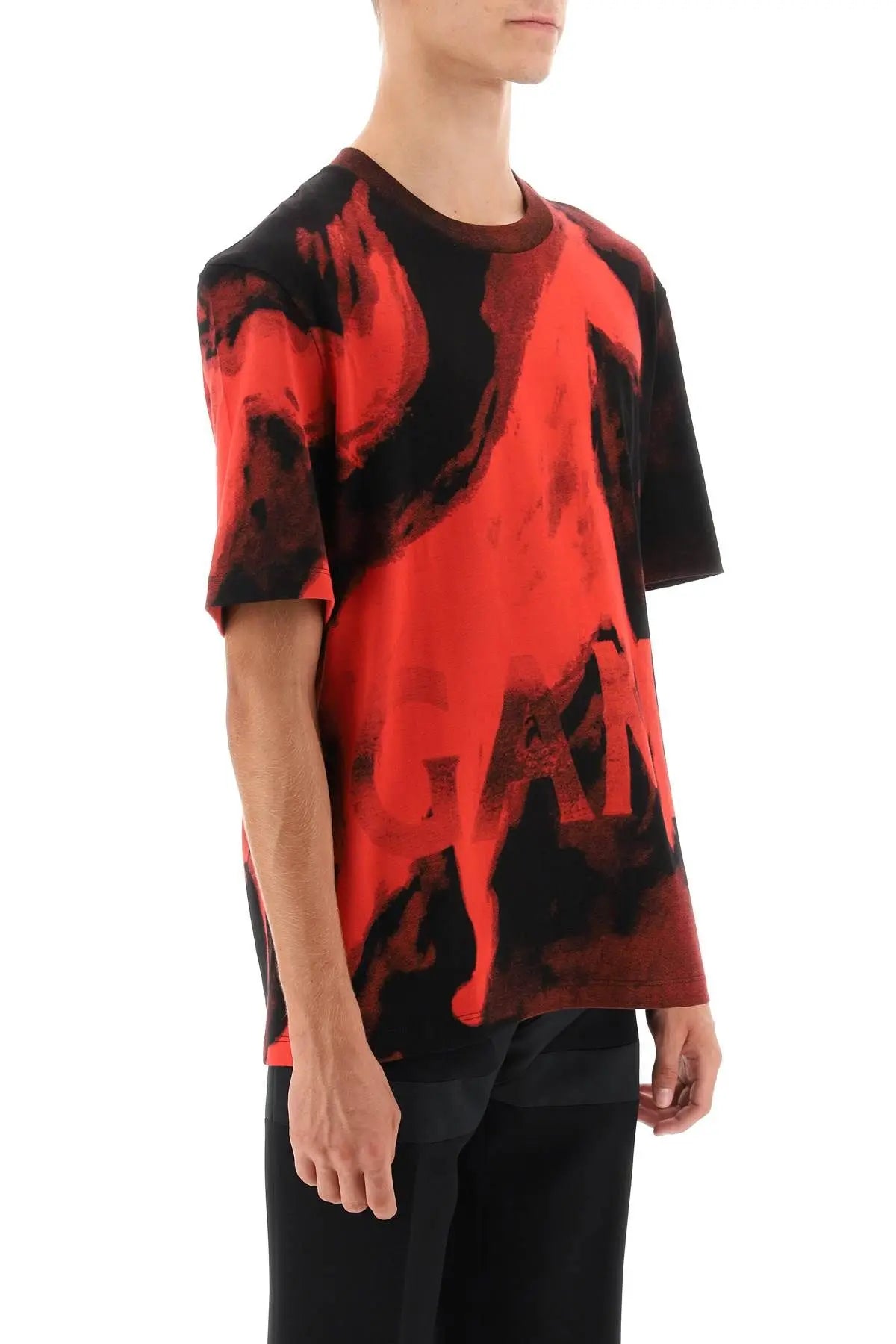 Red Mustang Print T-Shirt