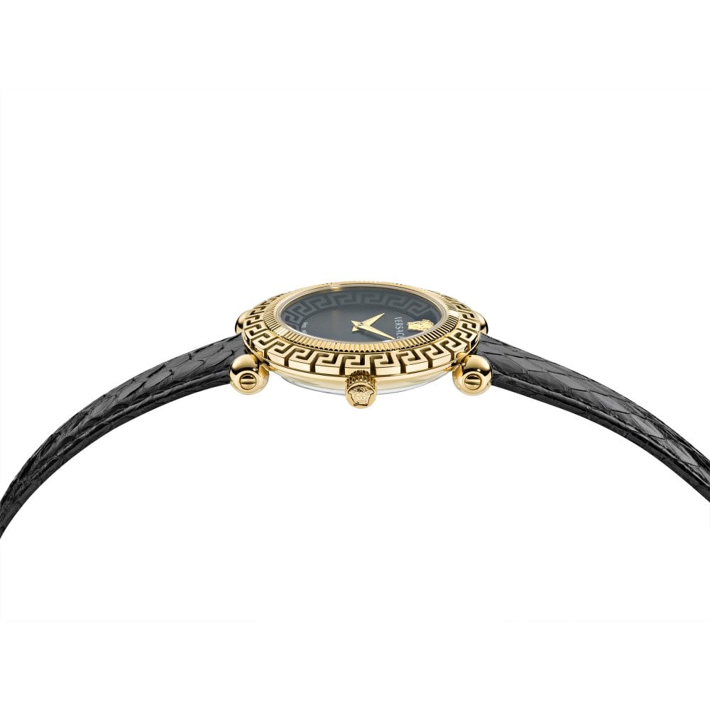 Versace Black Ladies Greca Watch