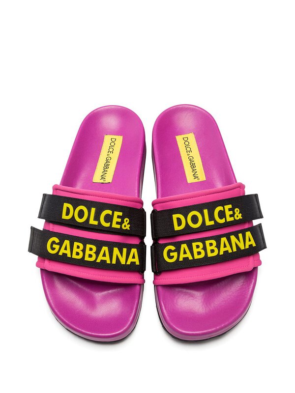 Dolce & Gabbana Fuchsia Saint Barth Slides