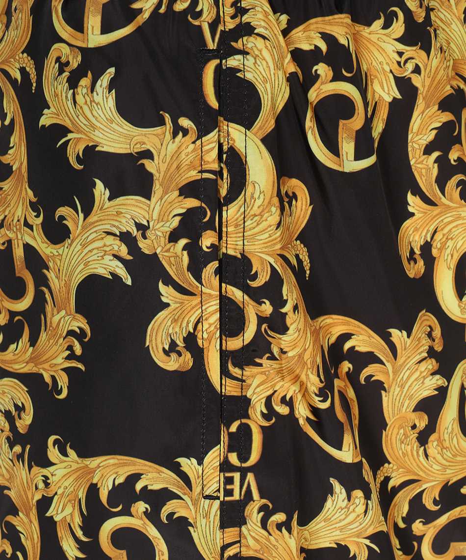 Versace Jeans Couture Yellow Baroque Print Shorts
