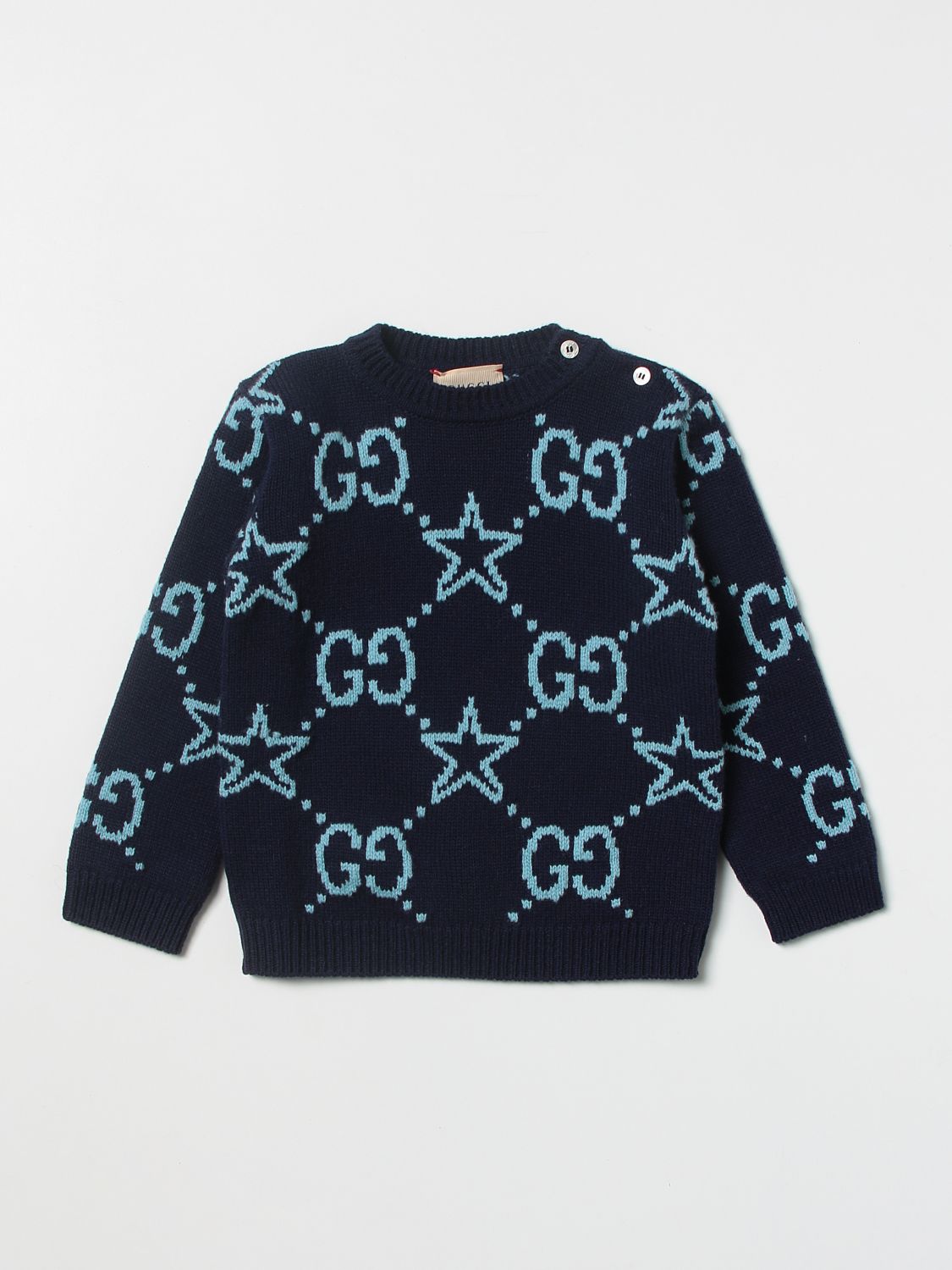 Gucci Kids Blue Sweater