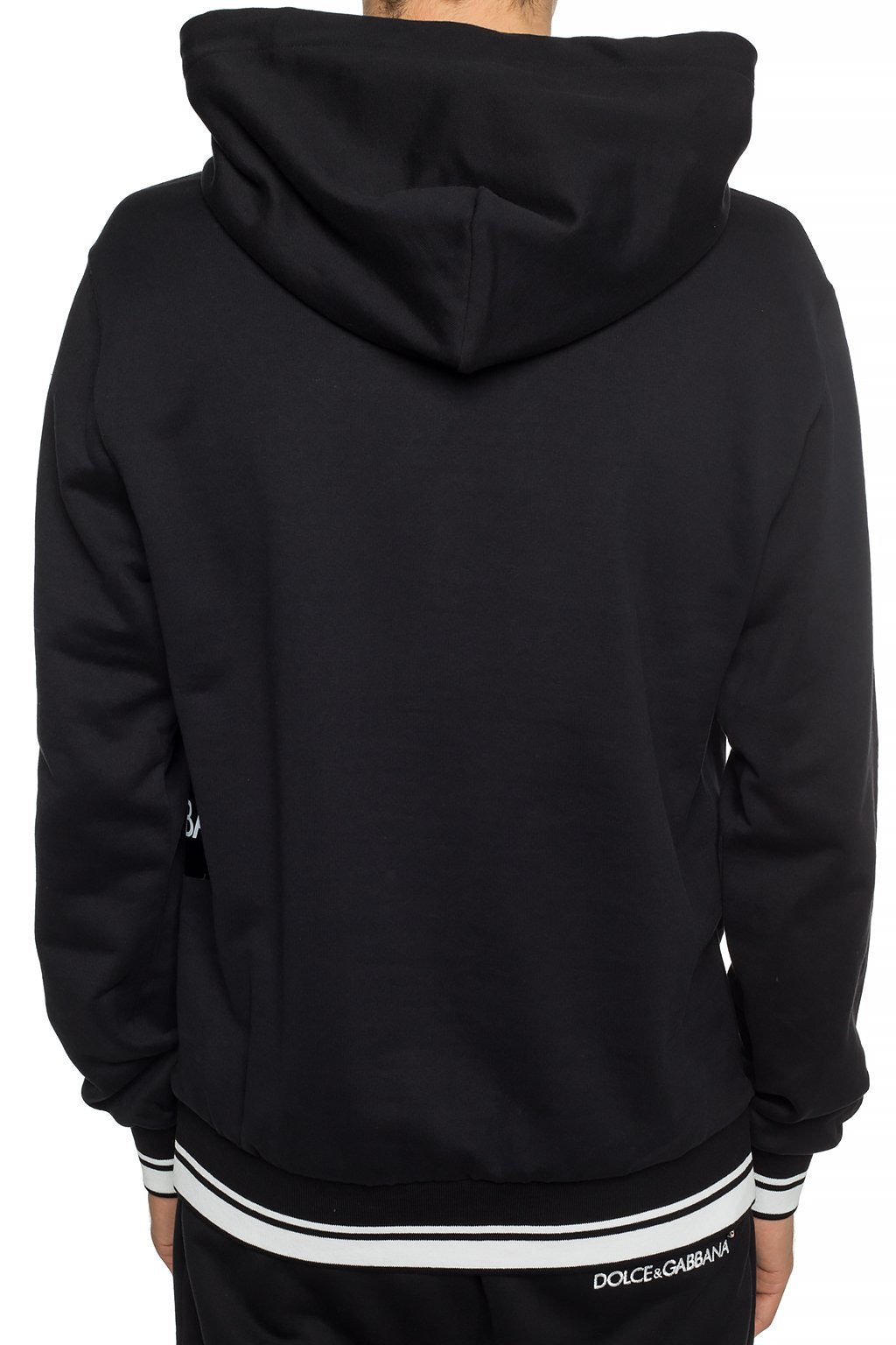 Dolce & Gabbana Black Embroidered Hoodie