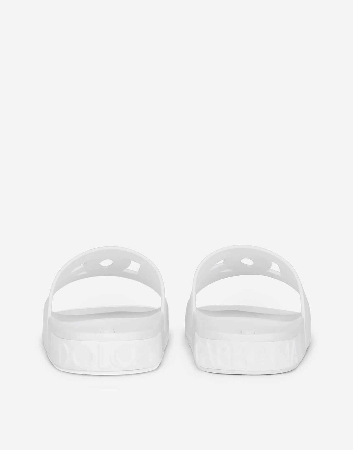 Dolce & Gabbana White DG Logo Slides