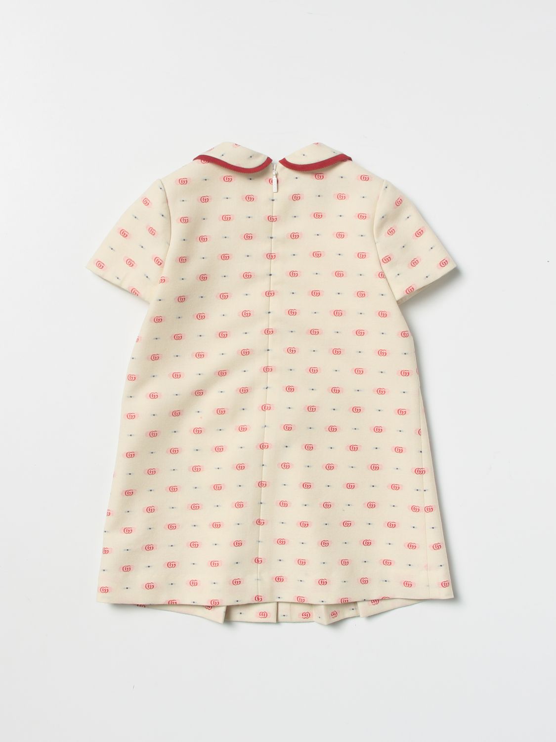 Gucci Kids Cream Polka Dot Dress