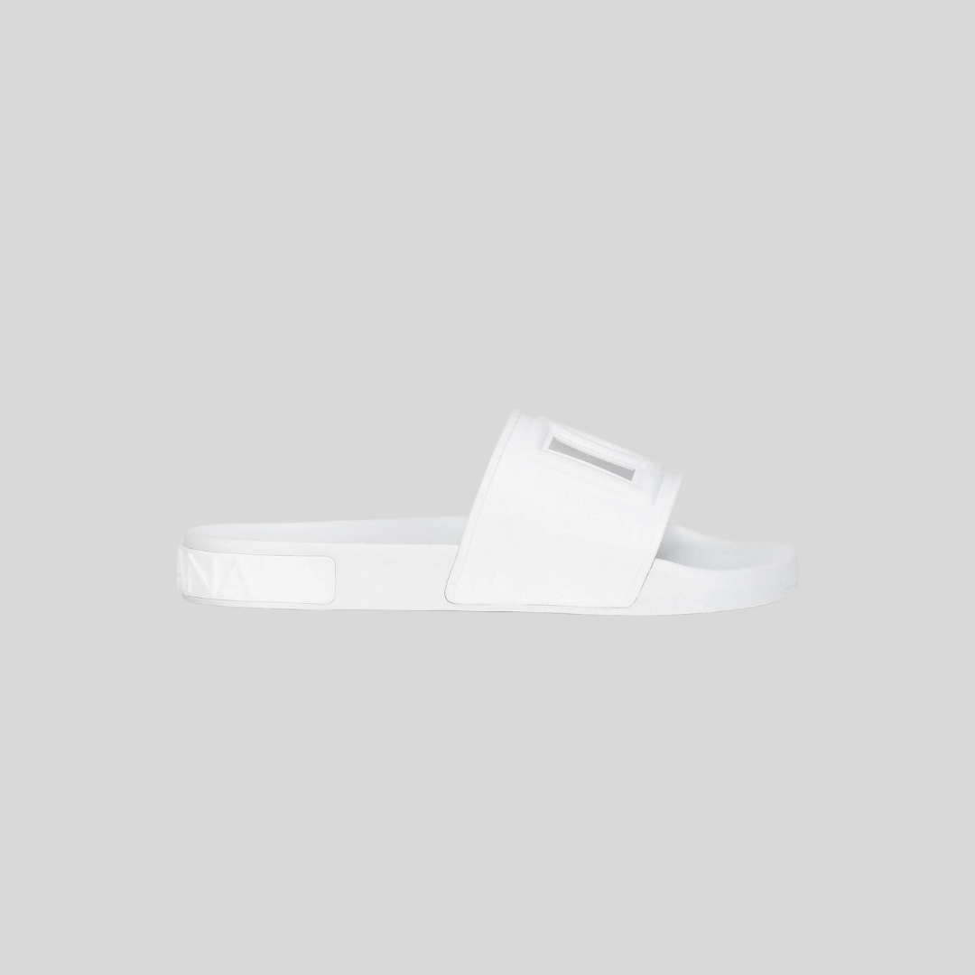 Dolce & Gabbana White DG Logo Slides