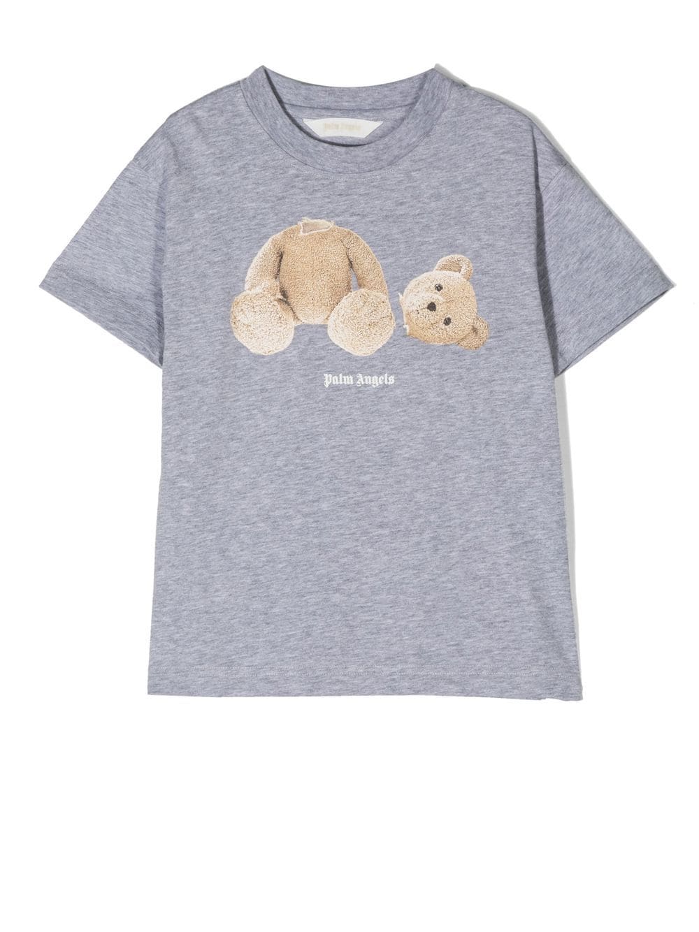 Palm Angels Kids Gray Bear T-Shirt