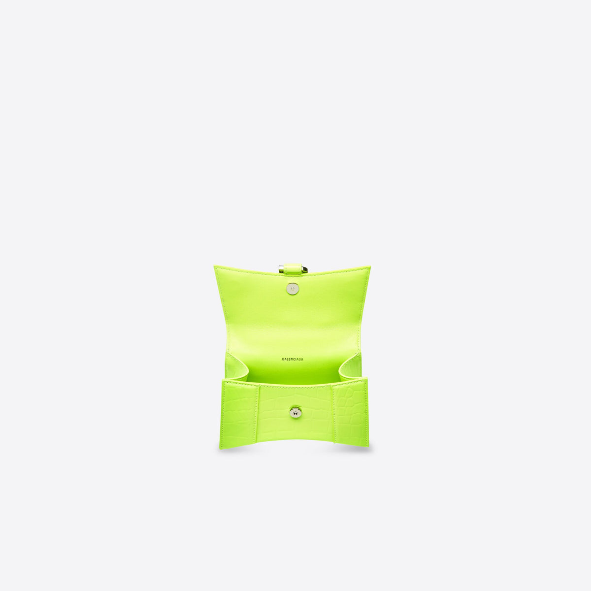 Balenciaga Neon Yellow Hourglass Handbag