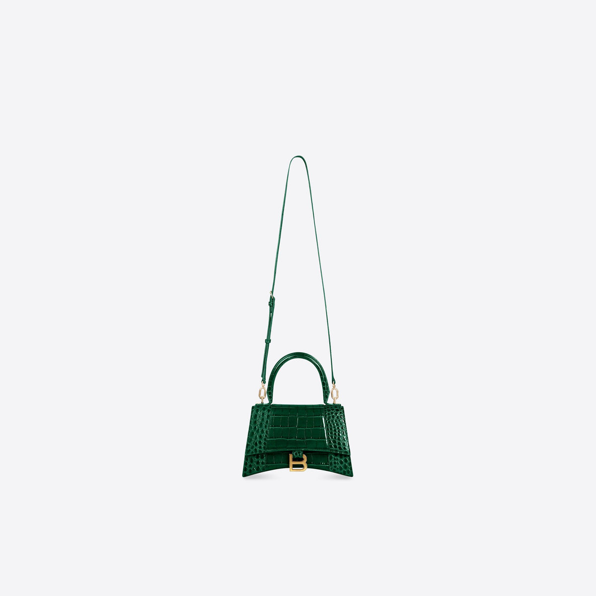 Balenciaga Green Hourglass Handbag