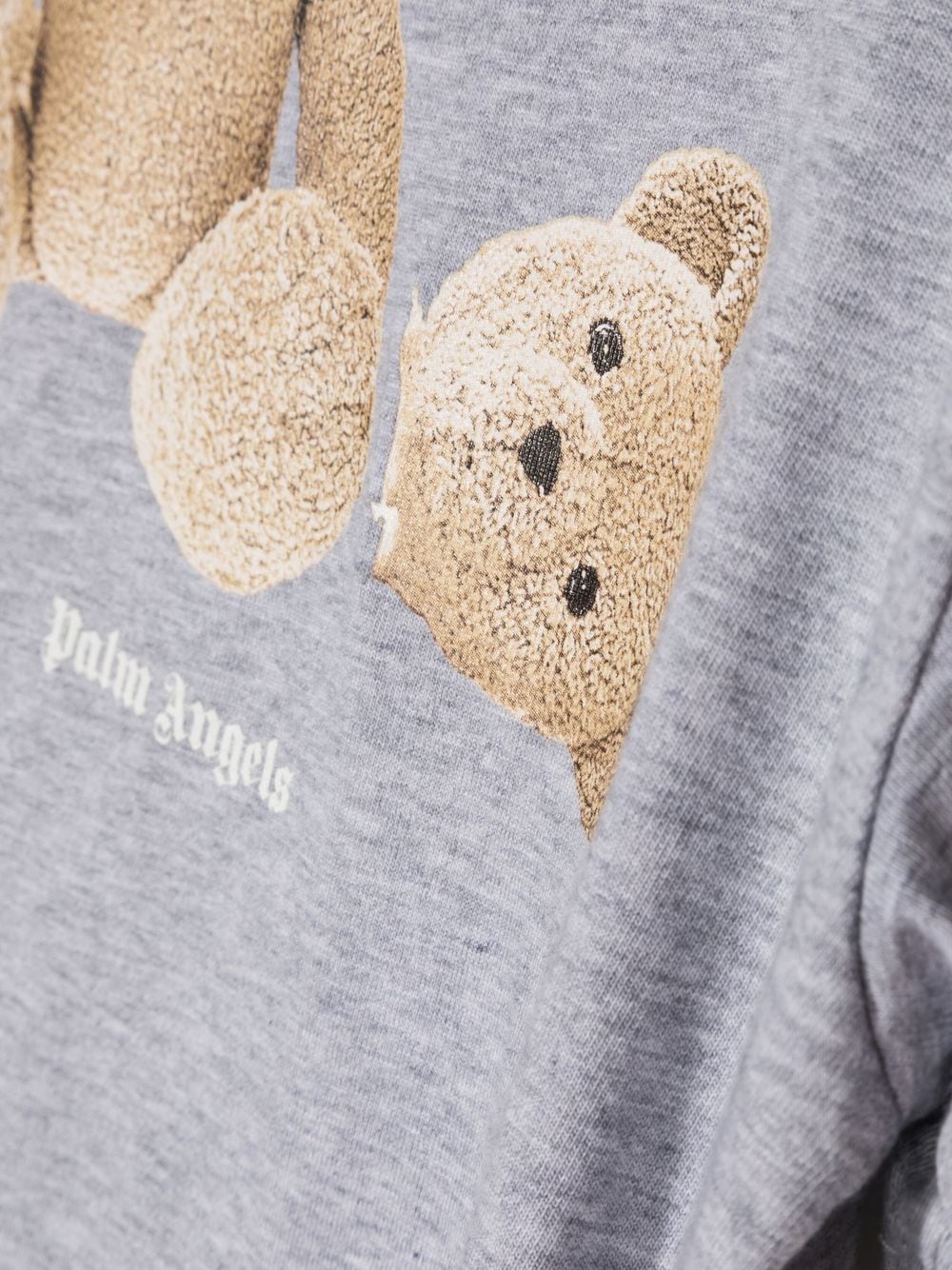 Palm Angels Kids Gray Bear T-Shirt