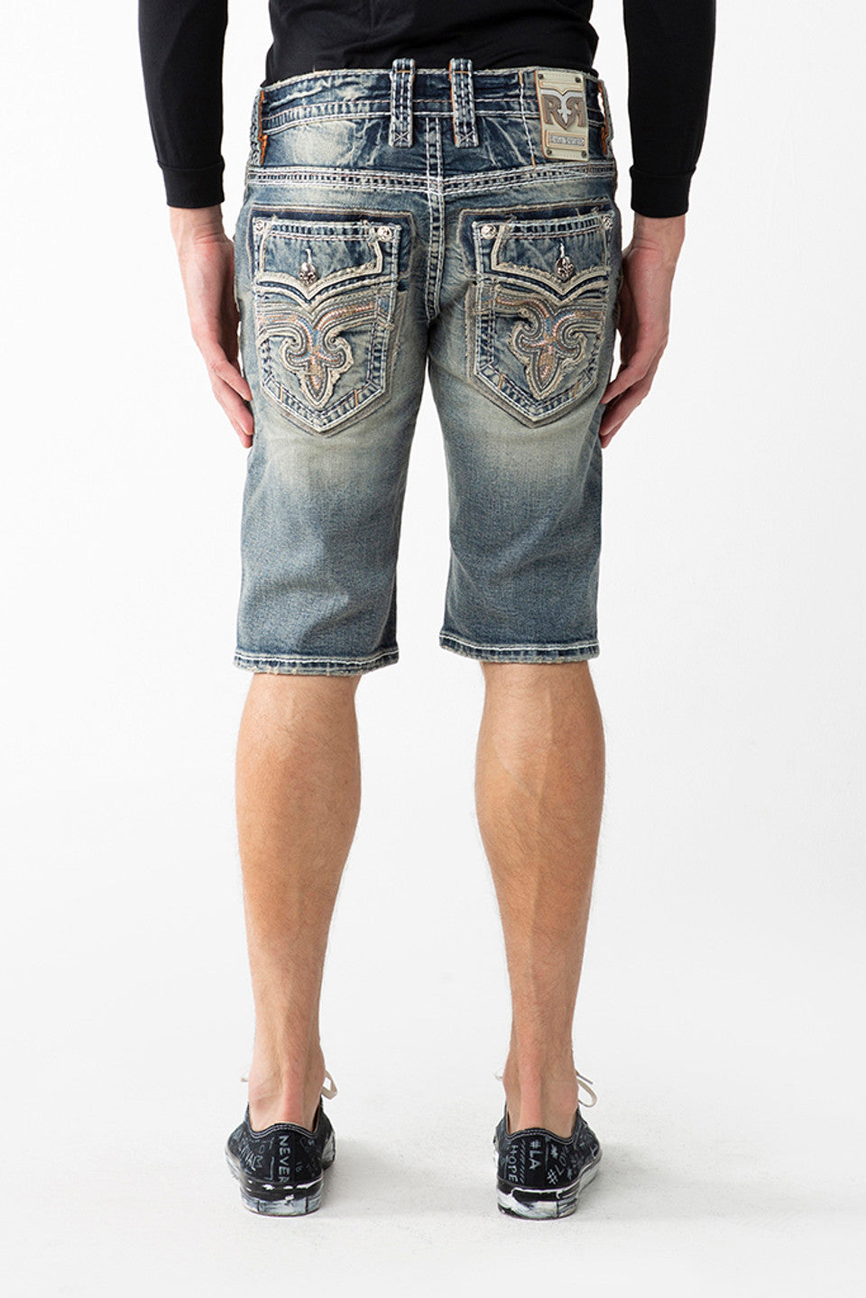 Rock Revival Blue Vintage Pheasant Denim Short