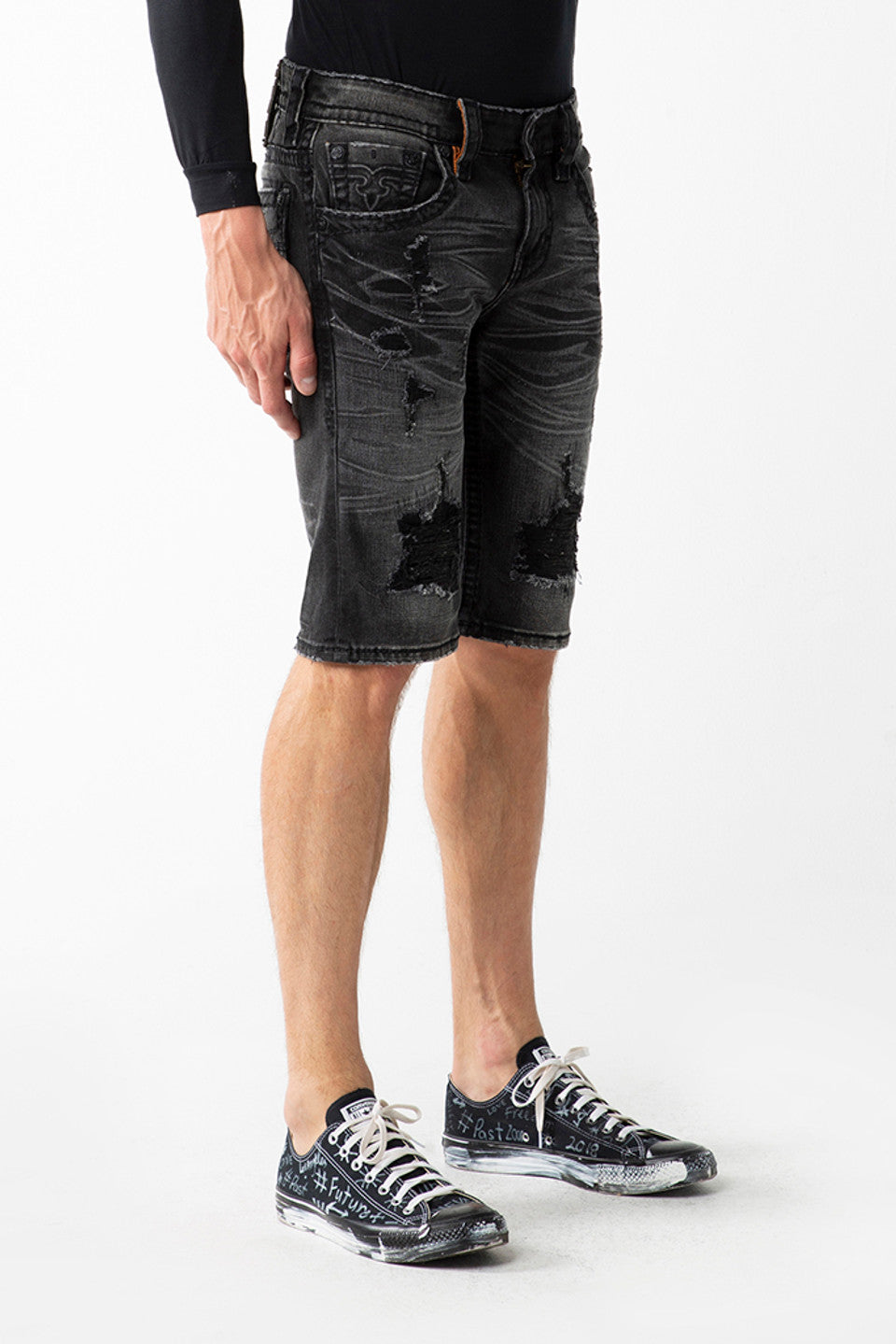 Rock Revival Black Ryker Short