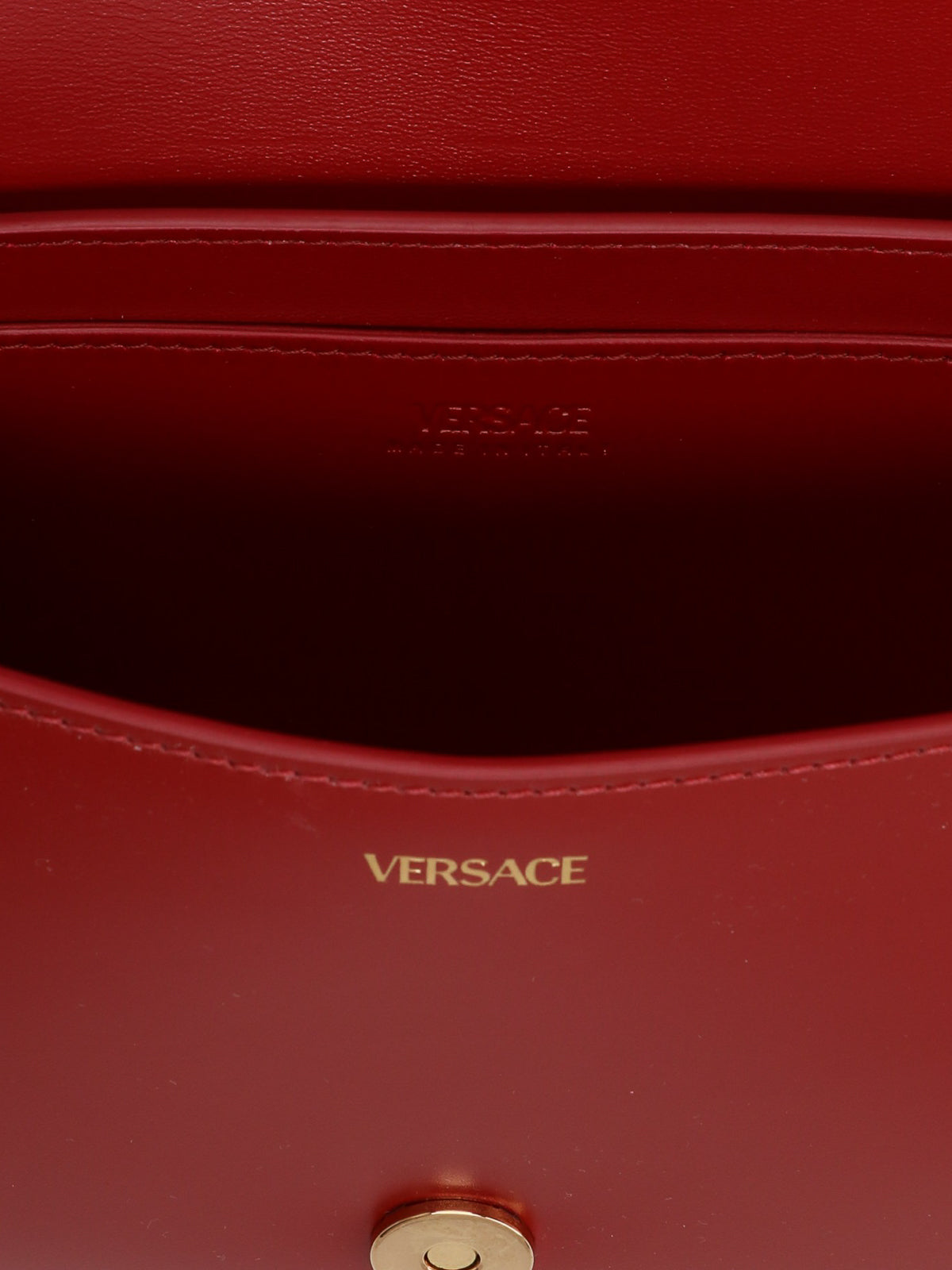 Versace Red Greca Goddess Shoulder Bag