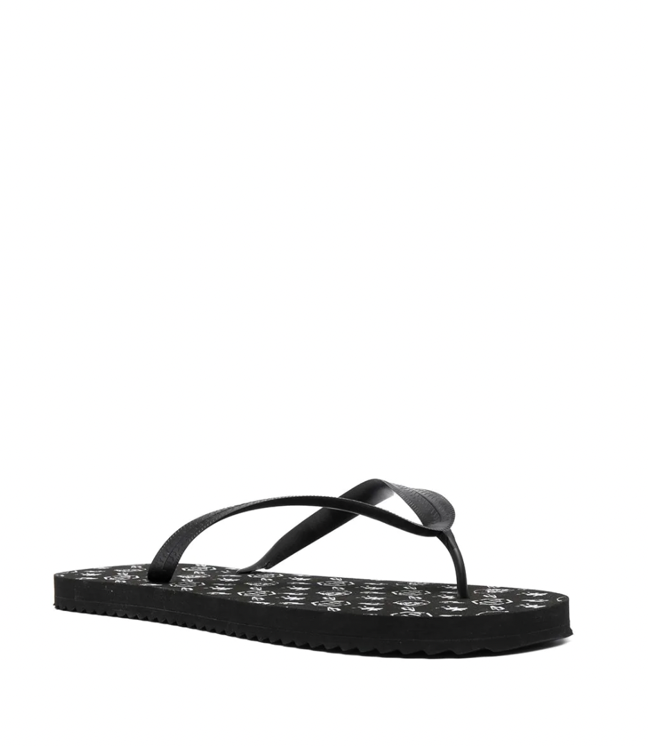 Philipp Plein Logo-Print Flip Flops