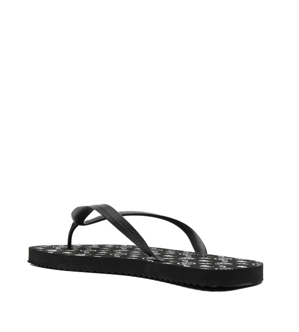 Philipp Plein Logo-Print Flip Flops