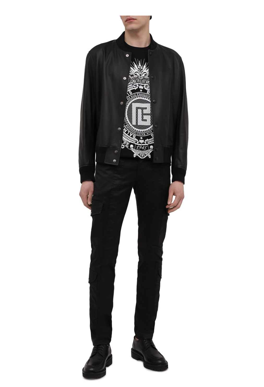 Balmain Black Big Logo T-Shirt