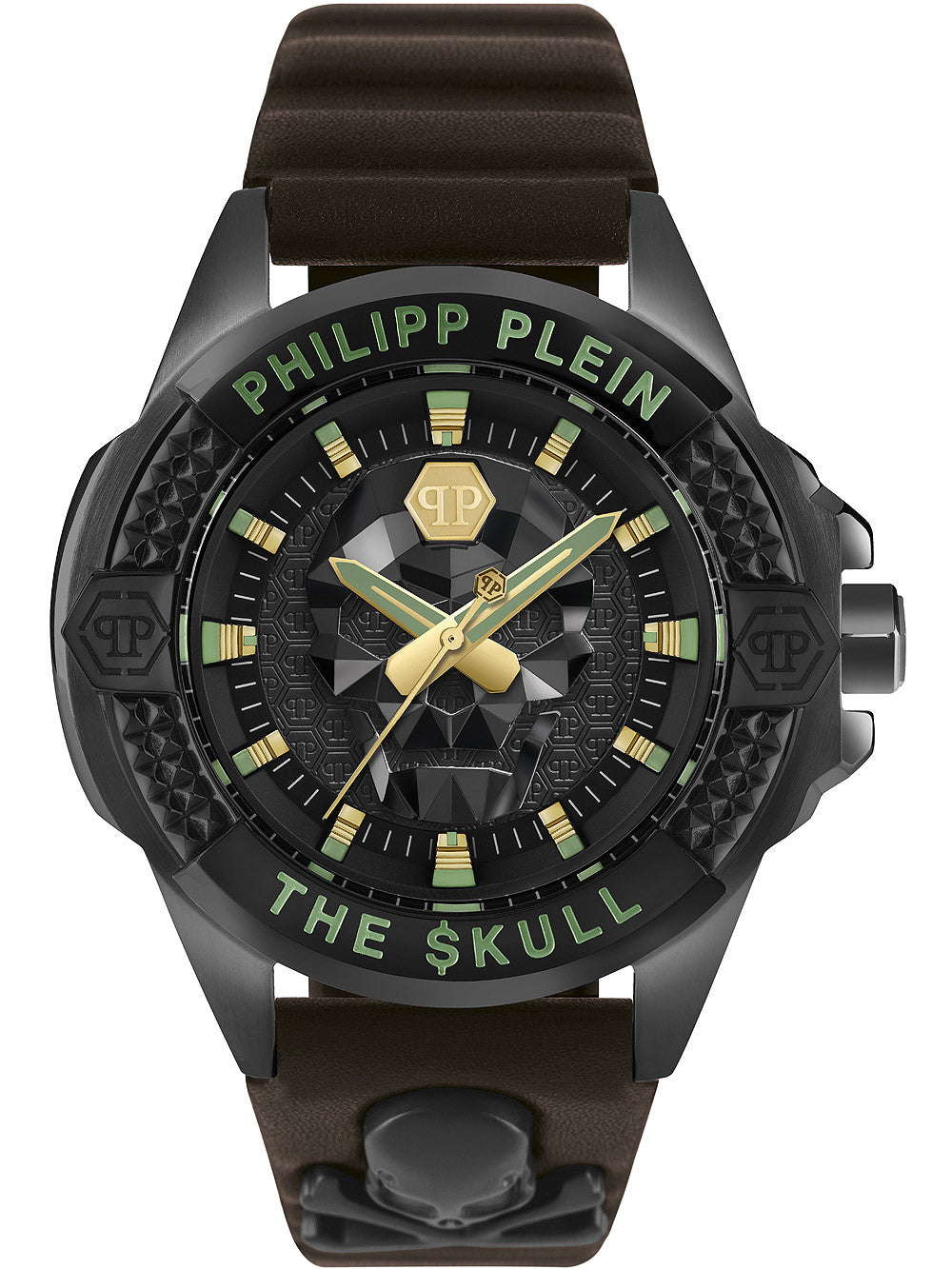 Philipp Plein Black The $kull Watch