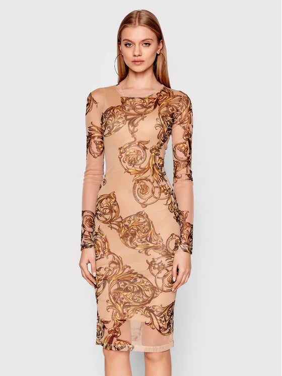 Versace Jeans Couture Nude Cocktail Dress