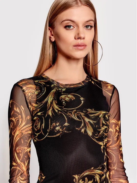 Versace Jeans Couture Black Cocktail Dress